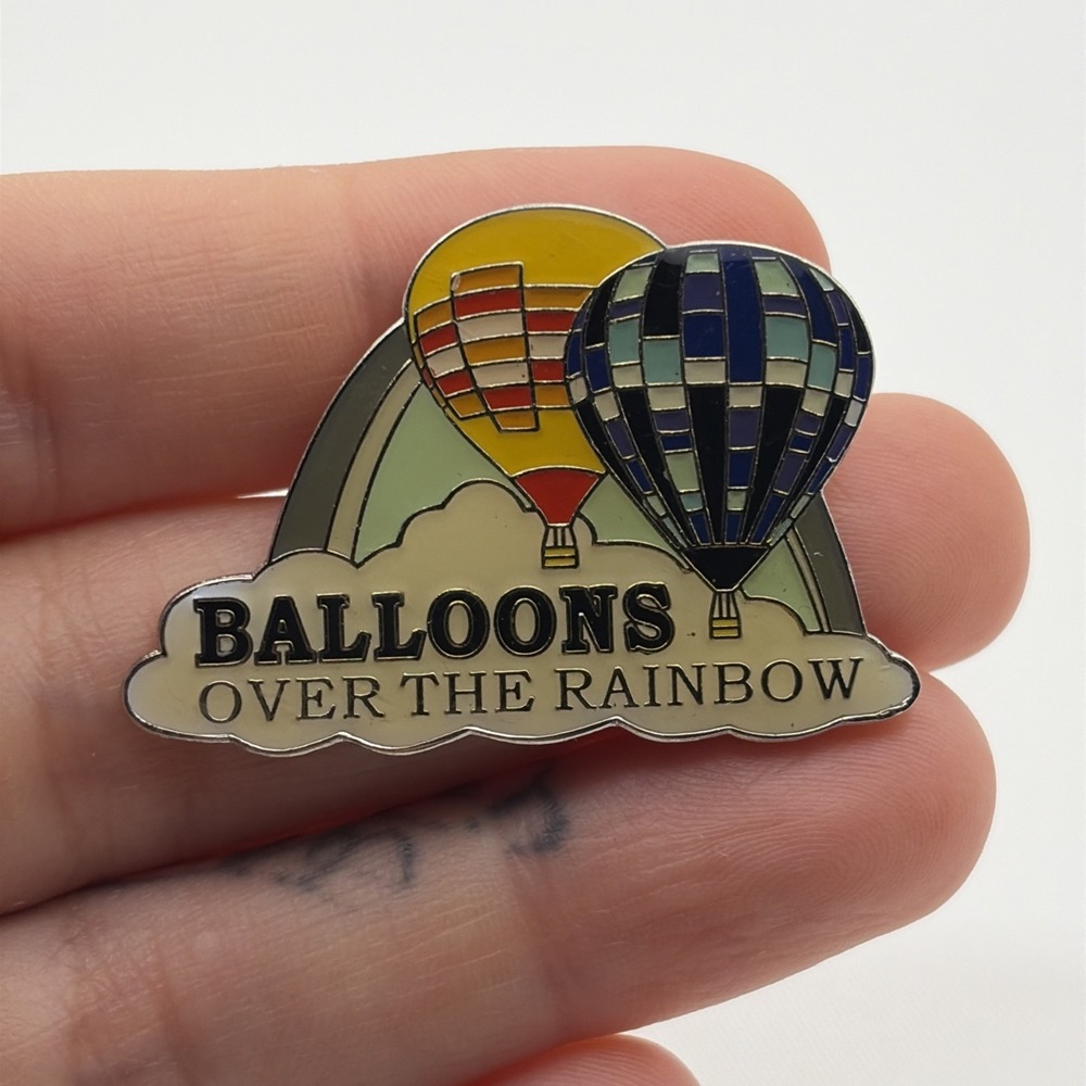 Balloons Over The Rainbow Hot Air Balloons St. Louis Missouri Lapel Hat Pin